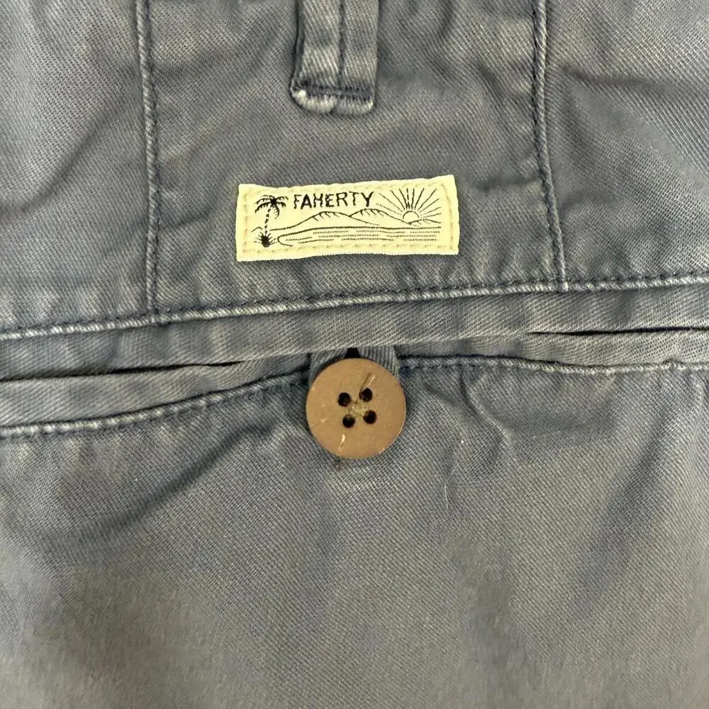 Faherty Island Life Shorts Men's 36 Blue